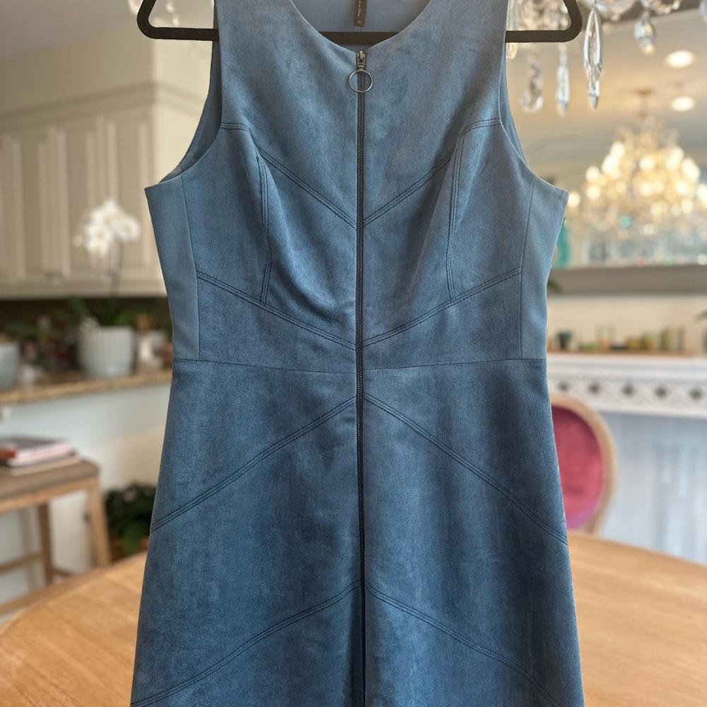 BCBGMaxAzria Charcoal Sleeveless Mini Dress
